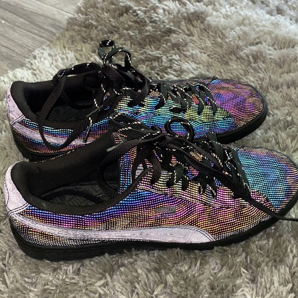 Puma Basket reflective shoes